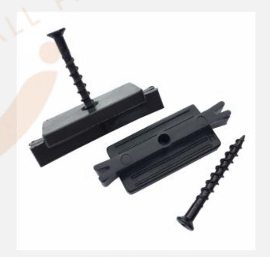 Sada upevňovacích klipov pre WPC