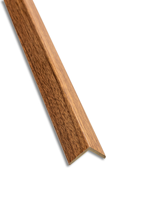Rohová lišta pre 3D WPC nástenné panely - Warm Teak