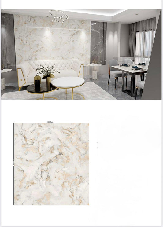 Cream Cloud Marble Prémium PVC nástenný panel
