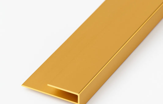 Ukončovacia lišta – U profil na PVC panely (strieborná / zlatá)