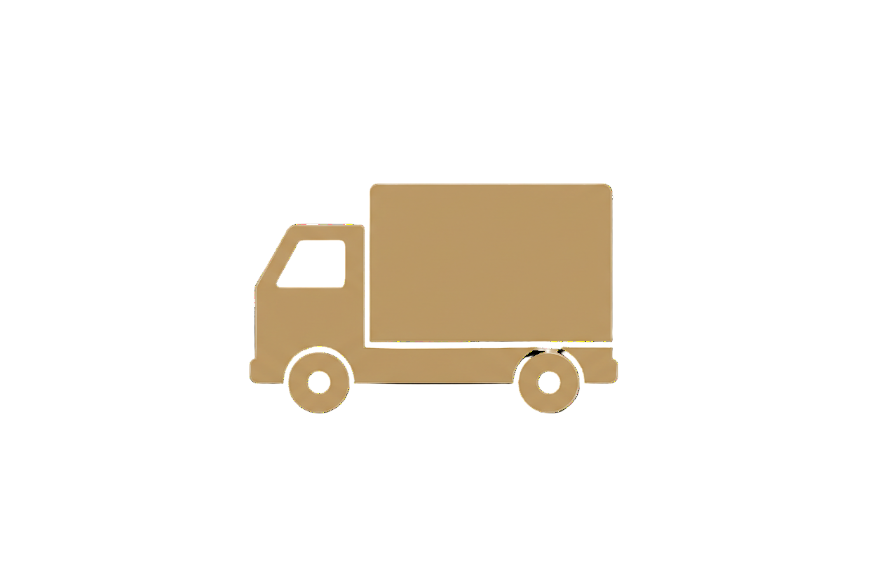 generate a truck icon in this colour code B4946A with transparent background