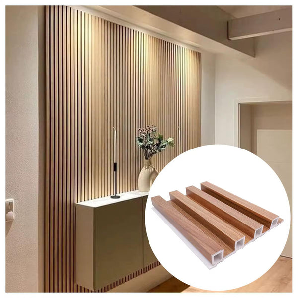 Warm Teak Prémiový 3D WPC nástenný panel